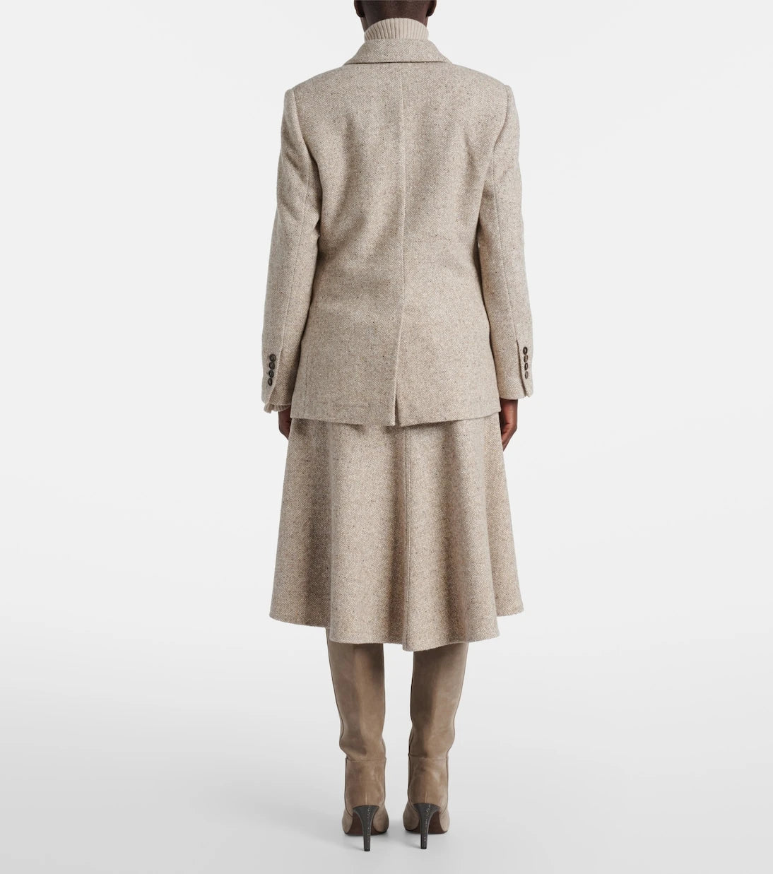 Brunello Cucinelli - Double-breasted wool and silk-blend blazer
