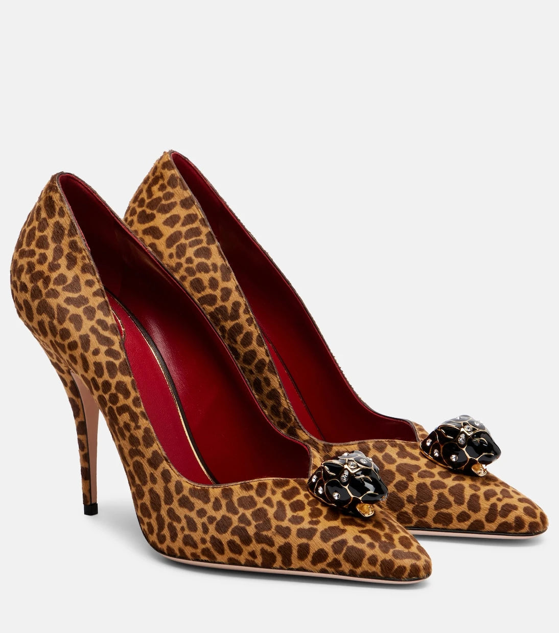 Valentino Garavani - Pas De Chat leopard-print calf hair pumps