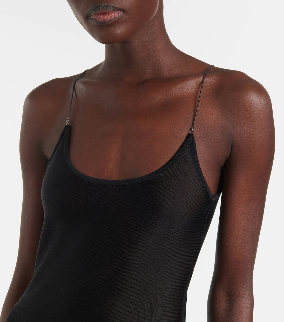 Alaïa - Sheer knitted midi dress