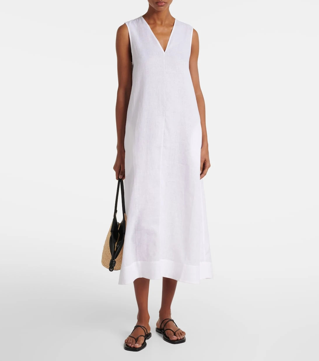 Asceno - Nisha linen midi dress