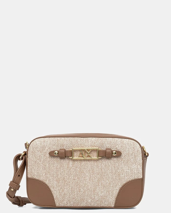Armani Exchange kadın crossbody çanta, suni deriden