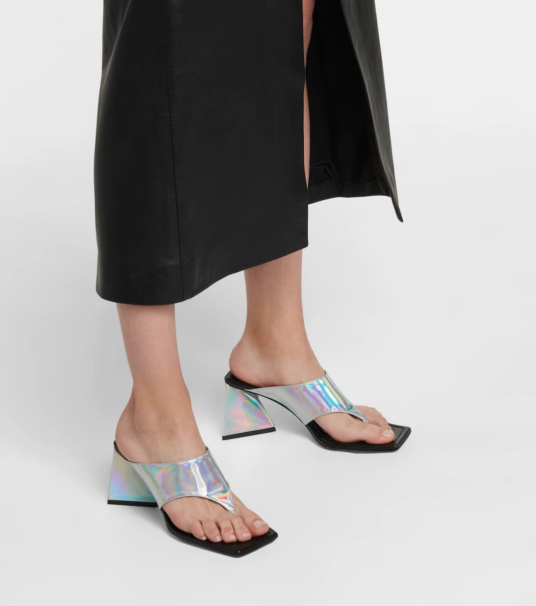The Attico - Devon leather thong sandals