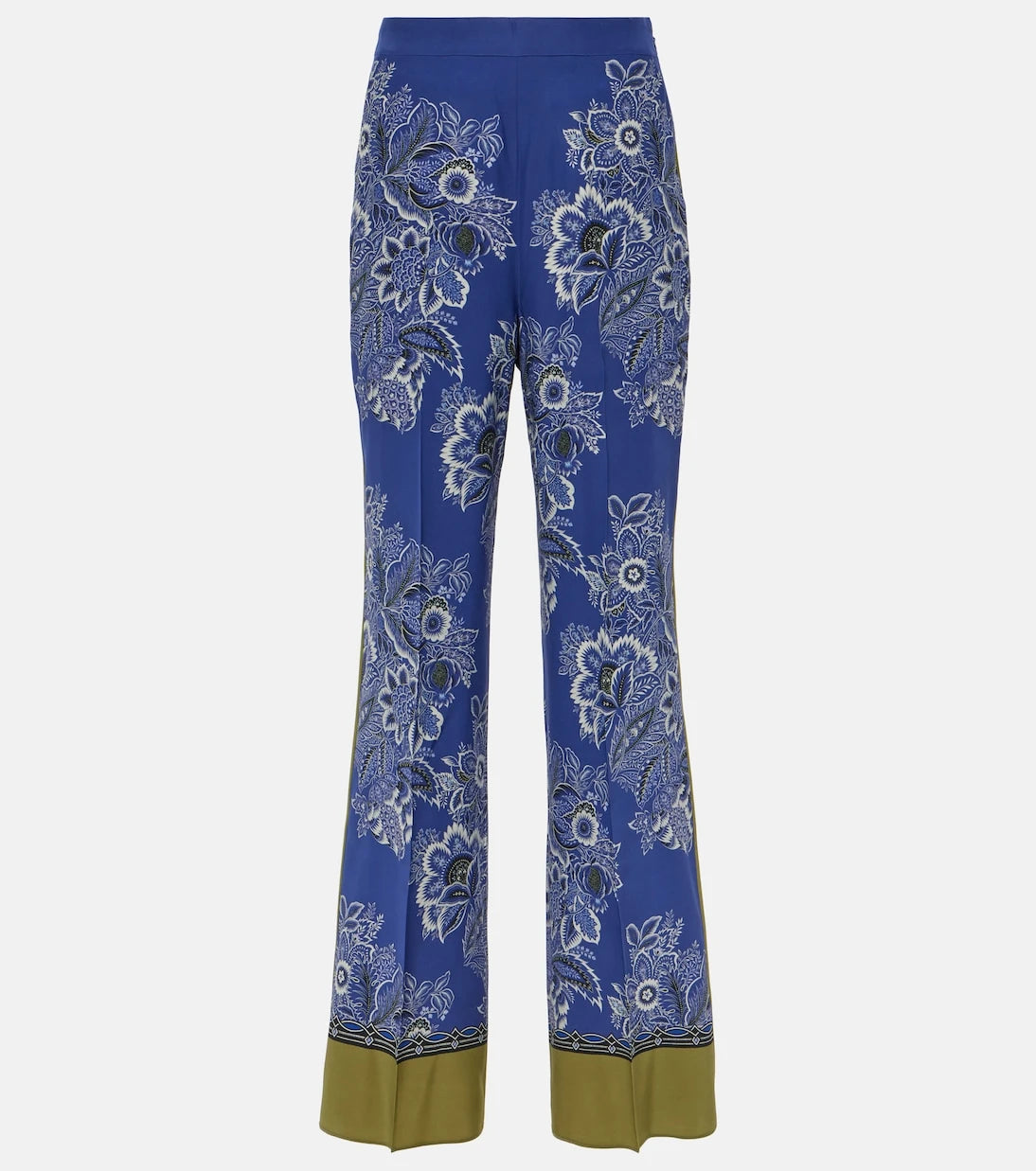 Etro - Paisley high-rise silk wide-leg pants