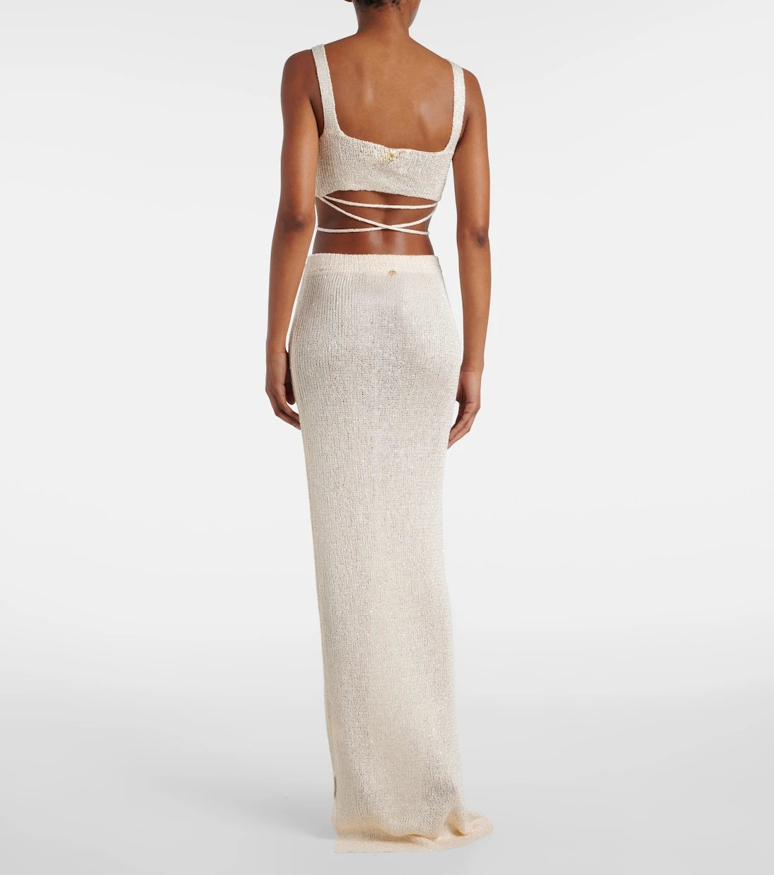 Bananhot - Alma sequined knitted bikini top