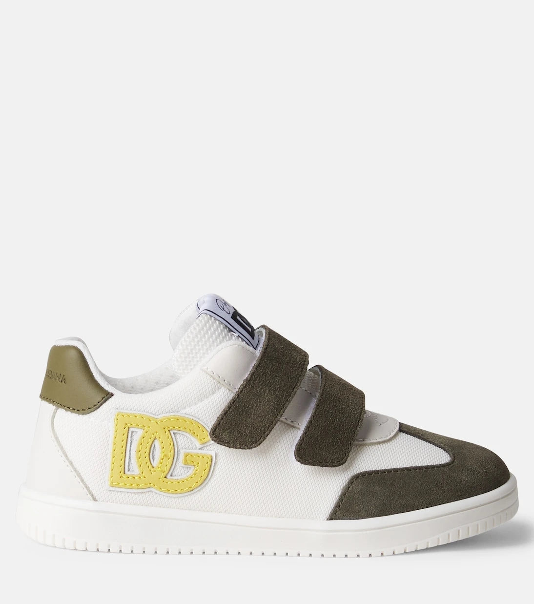 Dolce&Gabbana Kids - DG leather-trimmed sneakers
