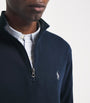 Polo Ralph Lauren Navy Cotton-Blend Quarter-Zip Sweater