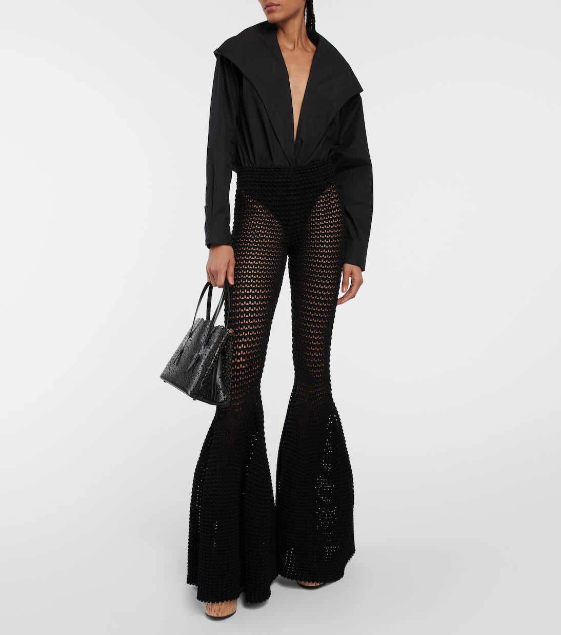Alaïa - Hooded cotton bodysuit