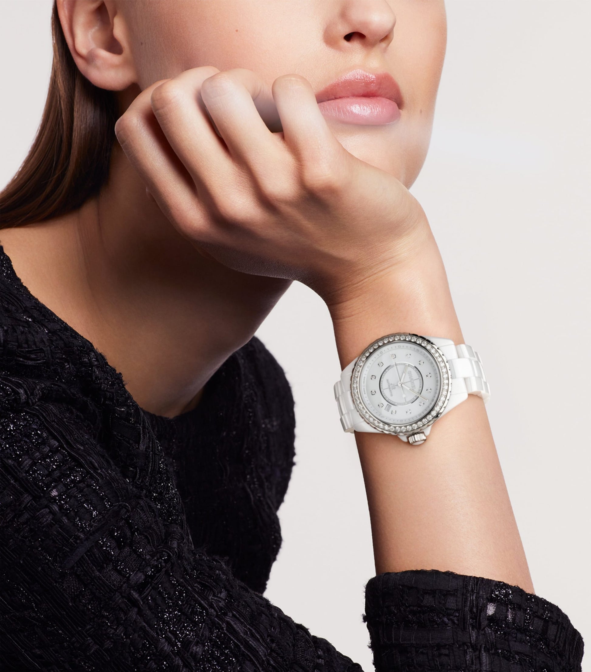 CHANEL Ceramic, Steel and Diamond J12 Calibre 12.1 Watch 38mm