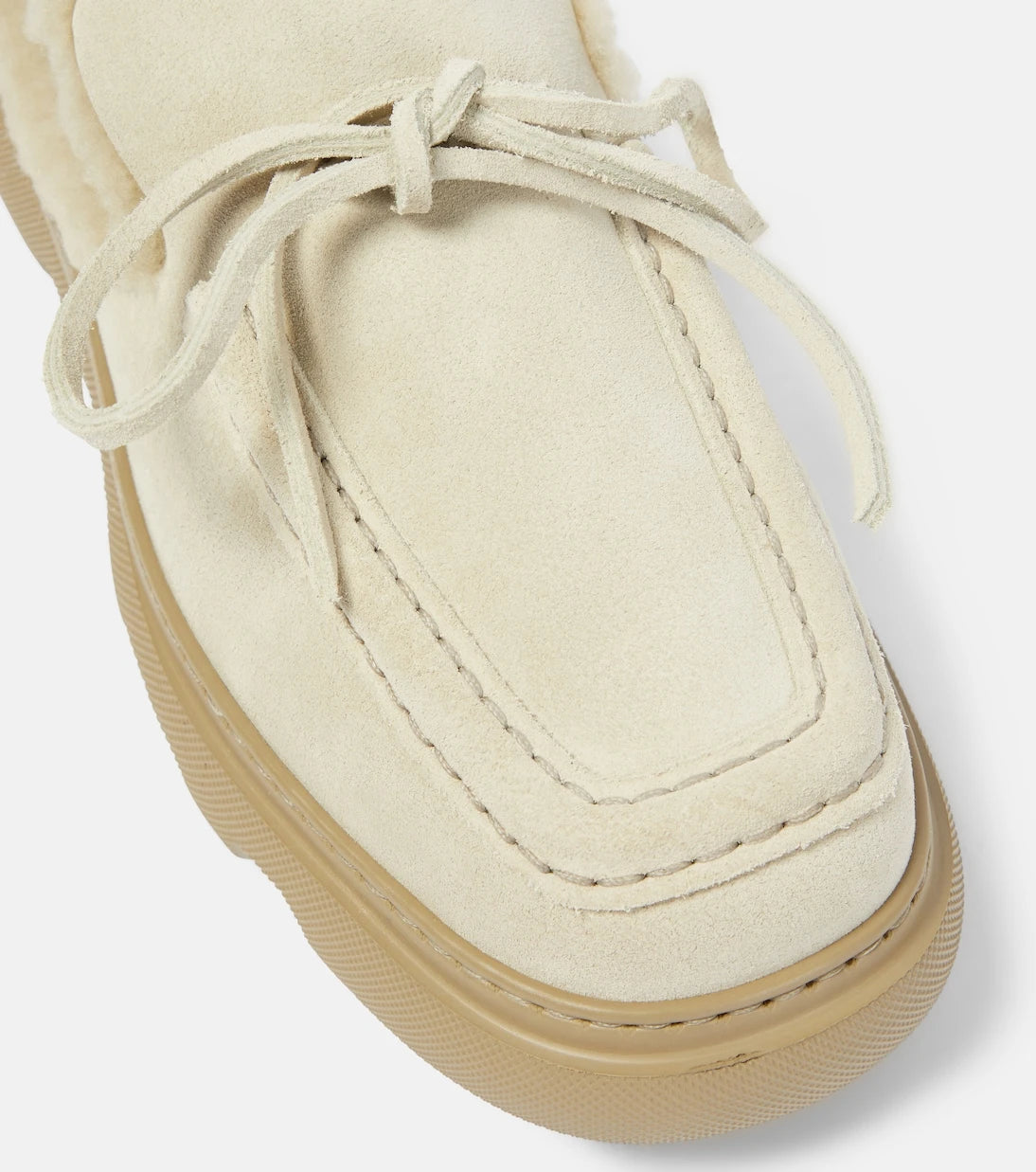 Burberry - EKD shearling-lined suede mules