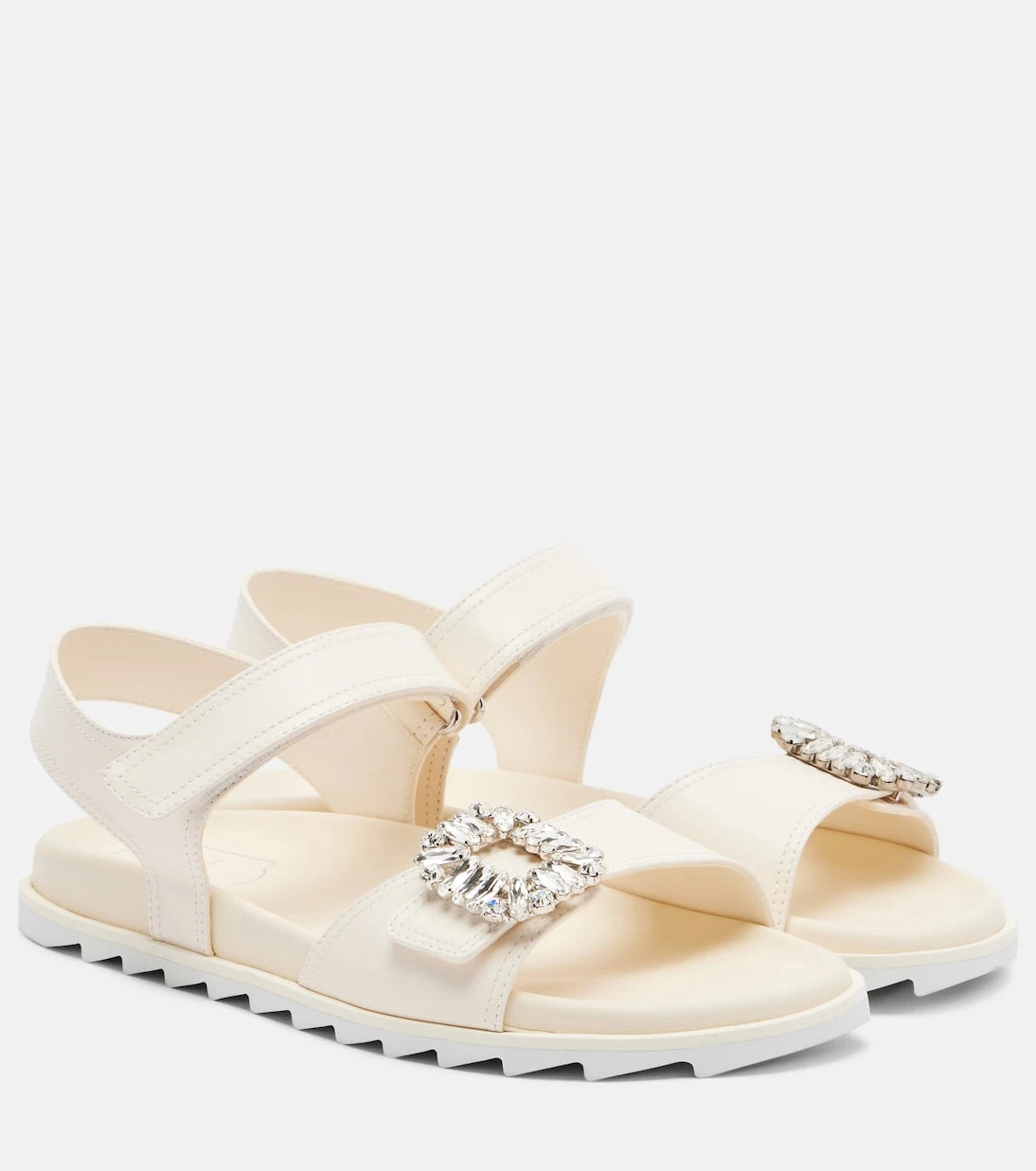 Roger Vivier - Slidy Viv' embellished leather sandals