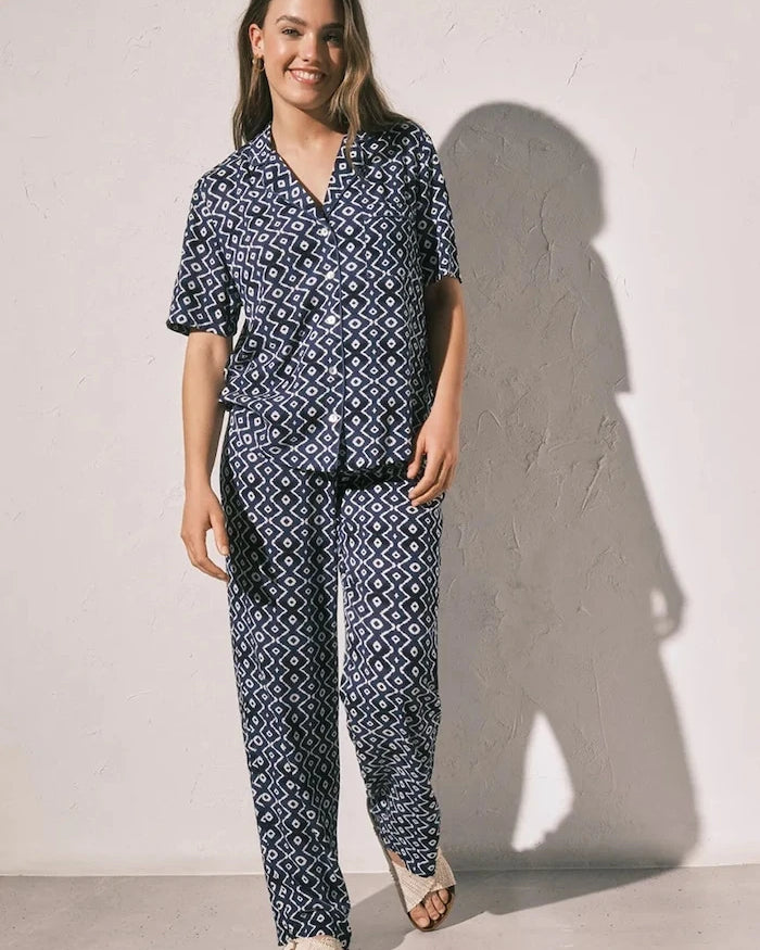 women'secret viskoz kadın gömlek tarzı pijama