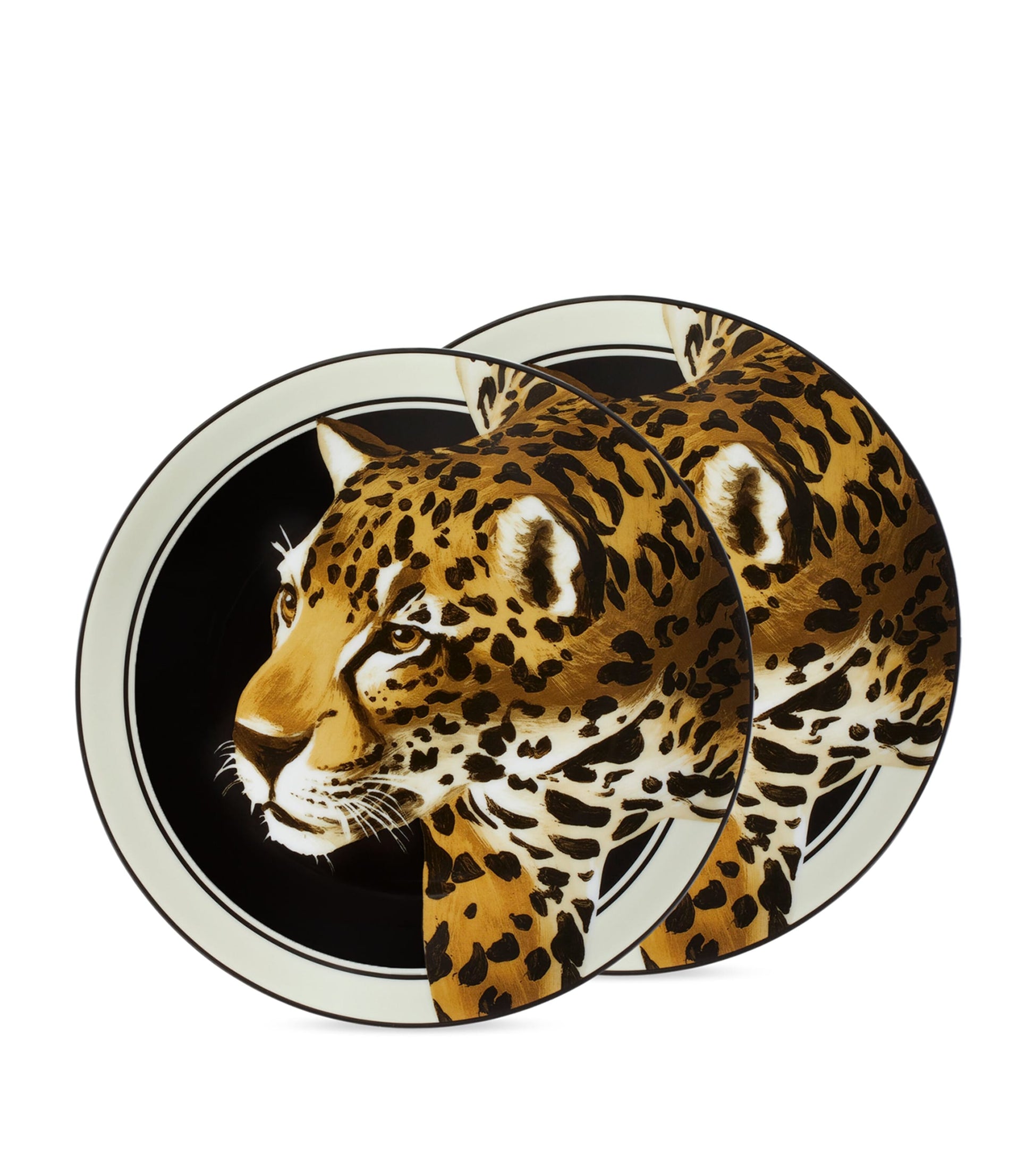 Dolce & Gabbana Casa Set of Two Leopardo Dessert Plates (19cm)