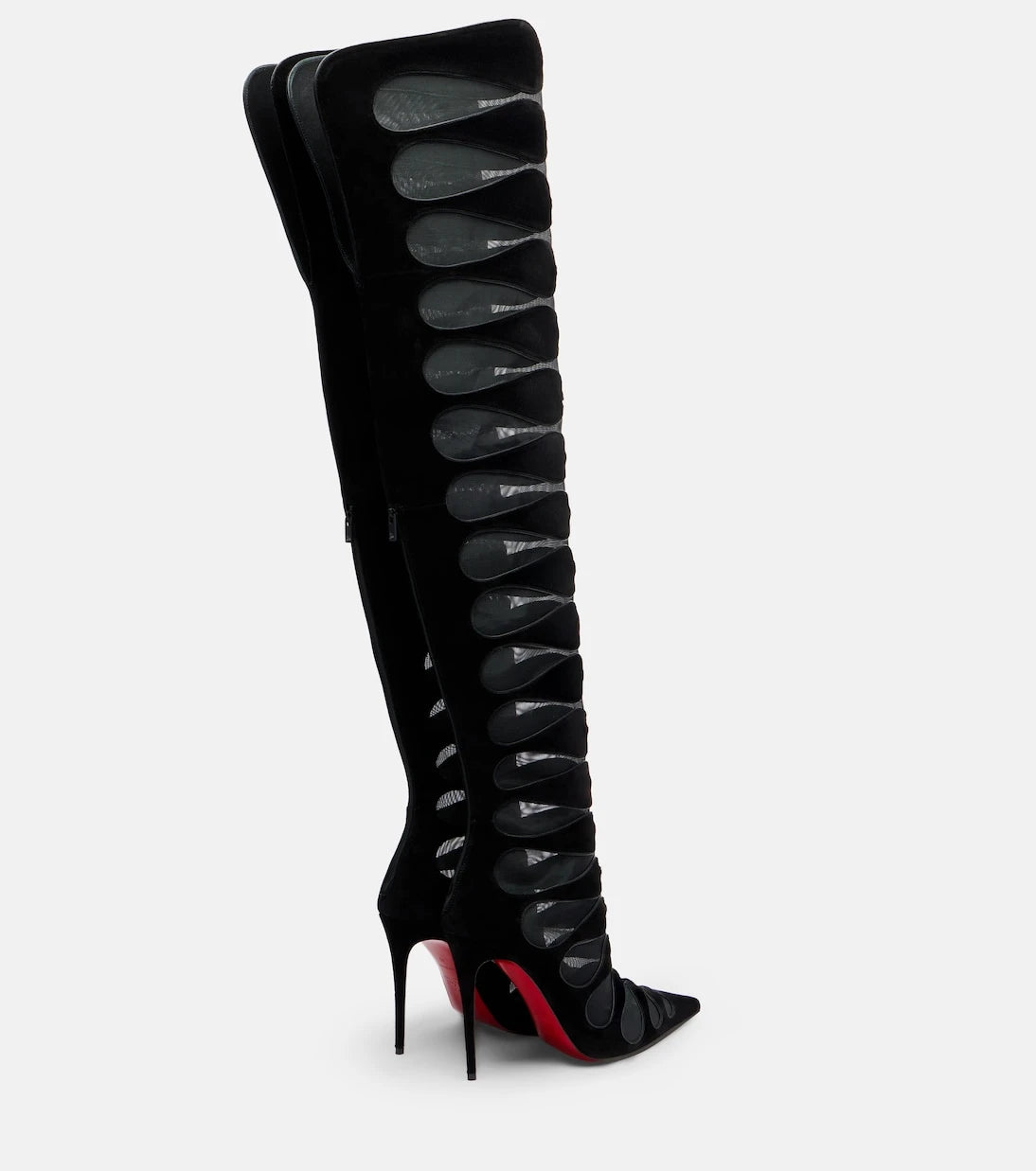 Christian Louboutin - حذاء سيرك ماكس بوتا ألتا 100 طويل يصل للركبة