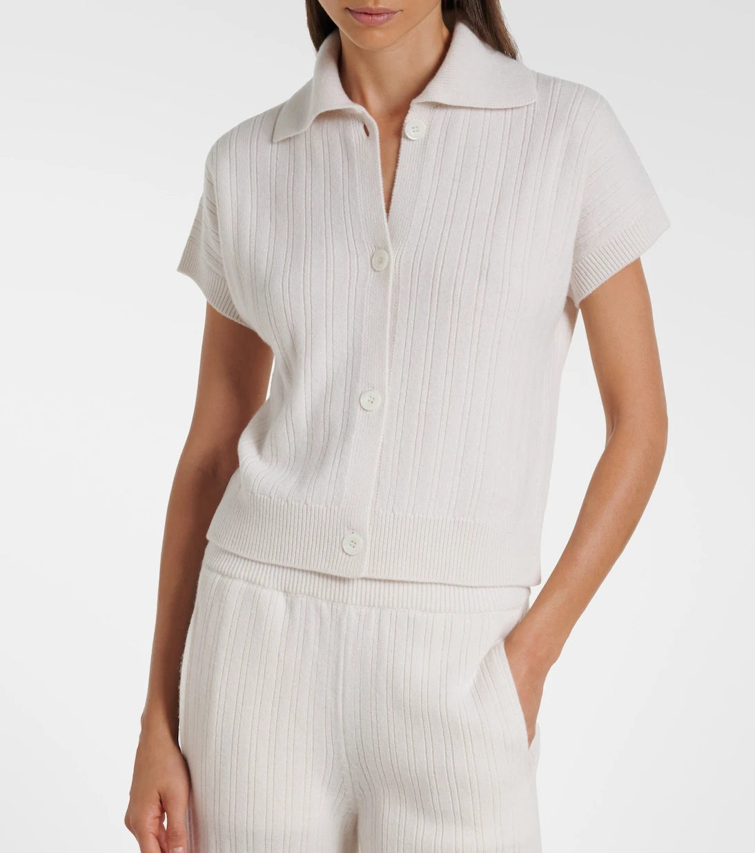 Eleventy - Wool and cashmere polo shirt