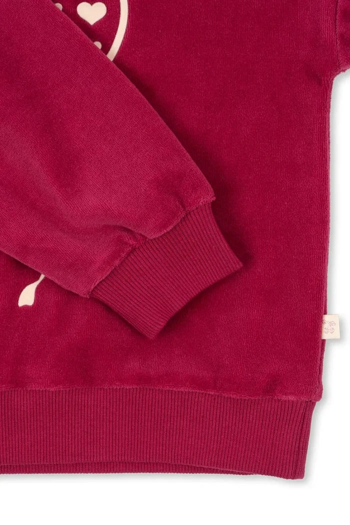 Konges Sløjd VELOU BLOUSE GOTS Çocuk Pamuklu Sweatshirt