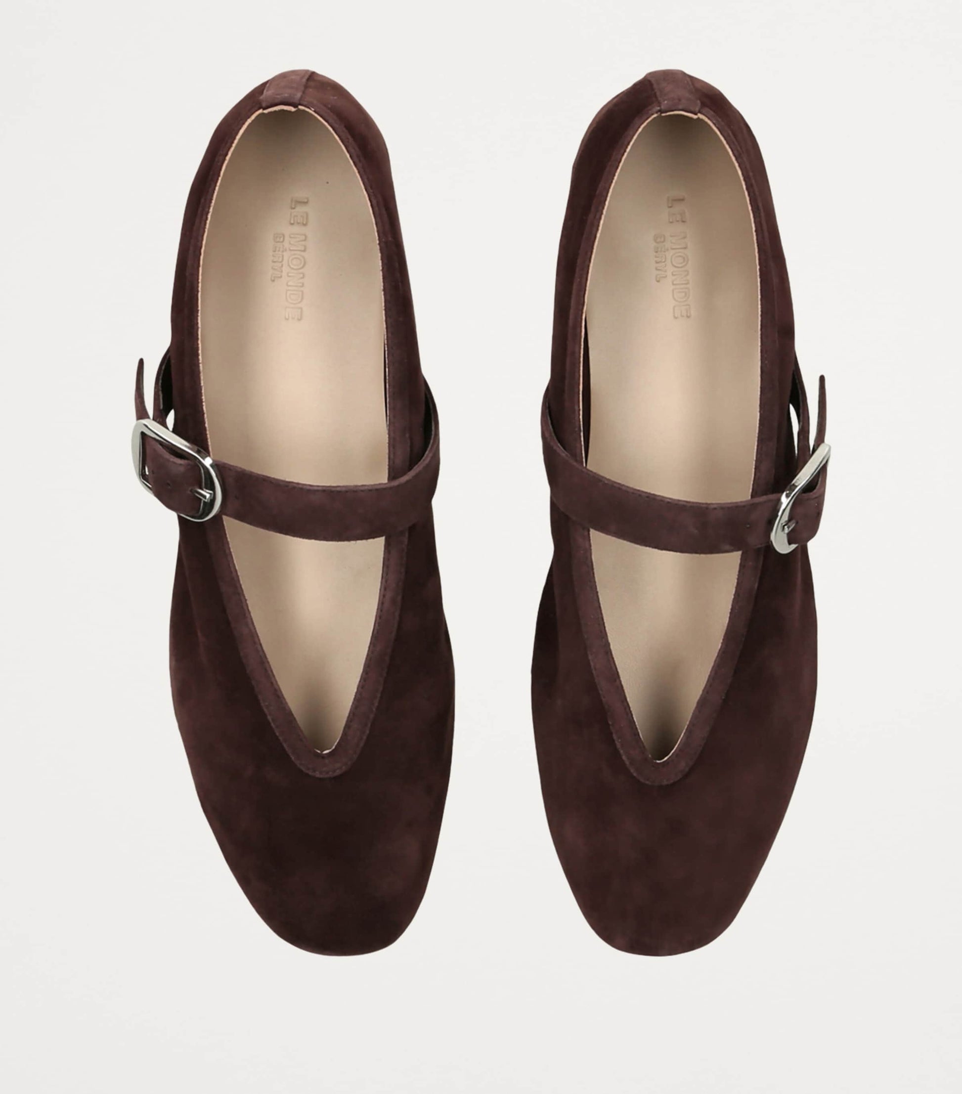 Le Monde Beryl Brown Suede Stella Flats