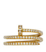 Yellow Gold and Pavé Diamond Double Juste un Clou Ring