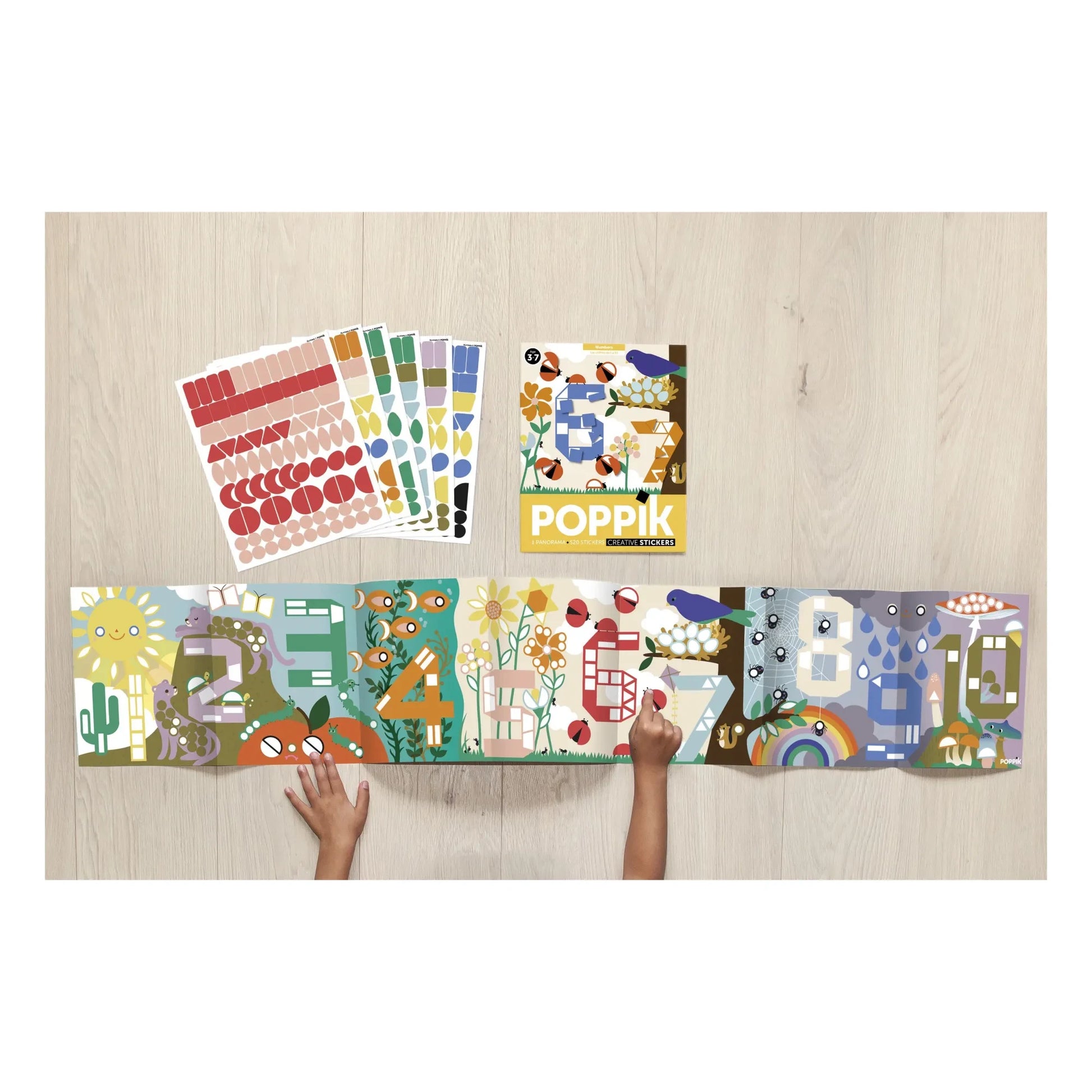 Poppik - Number Stickers & Poster