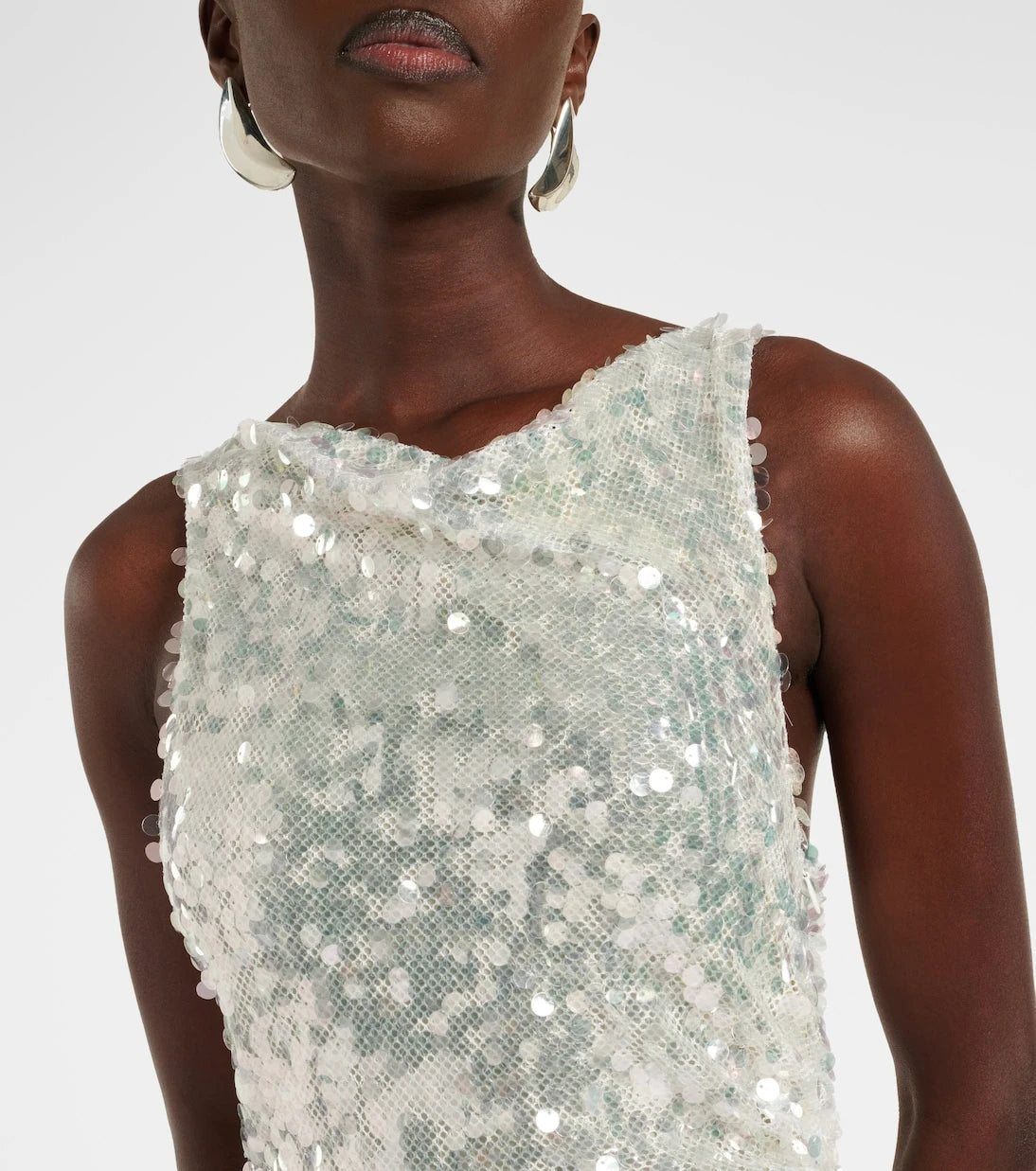 Christopher Esber - Opaline sequined lace-trimmed minidress