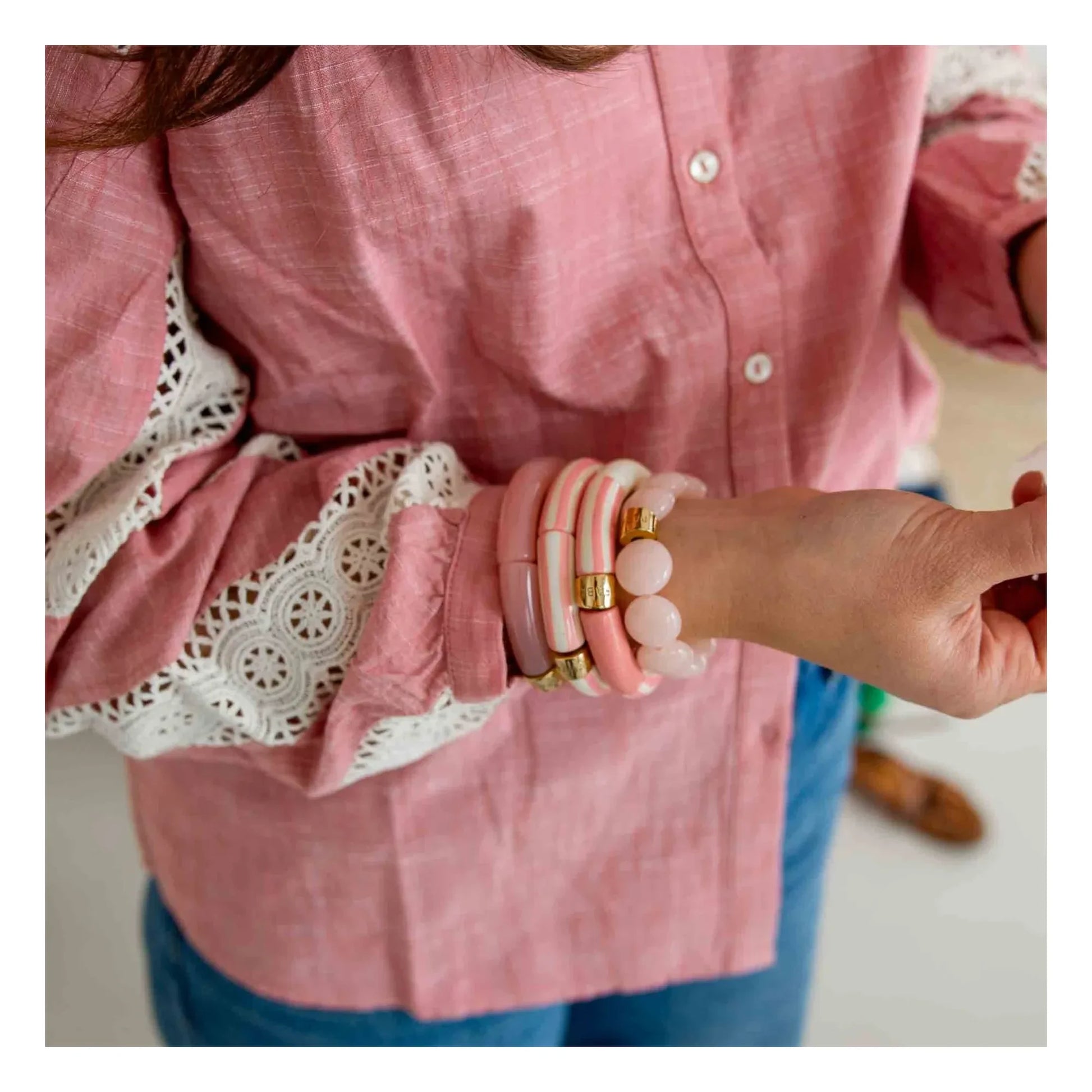 Parabaya - Riviera Rosado 3 bracelet | Pink
