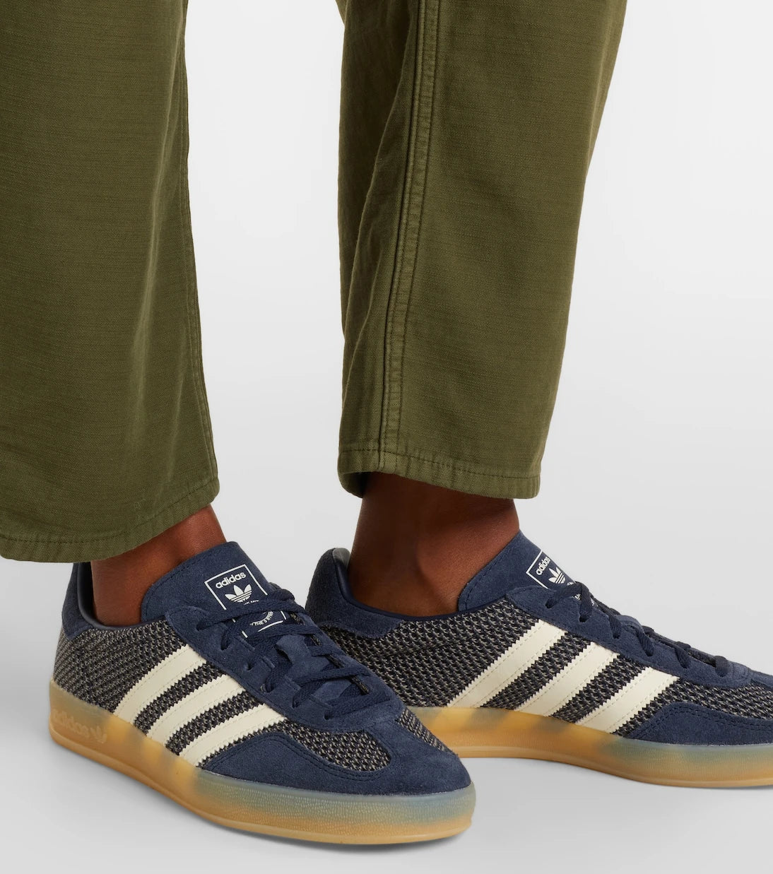 Adidas - Gazelle Indoor suede-trimmed sneakers