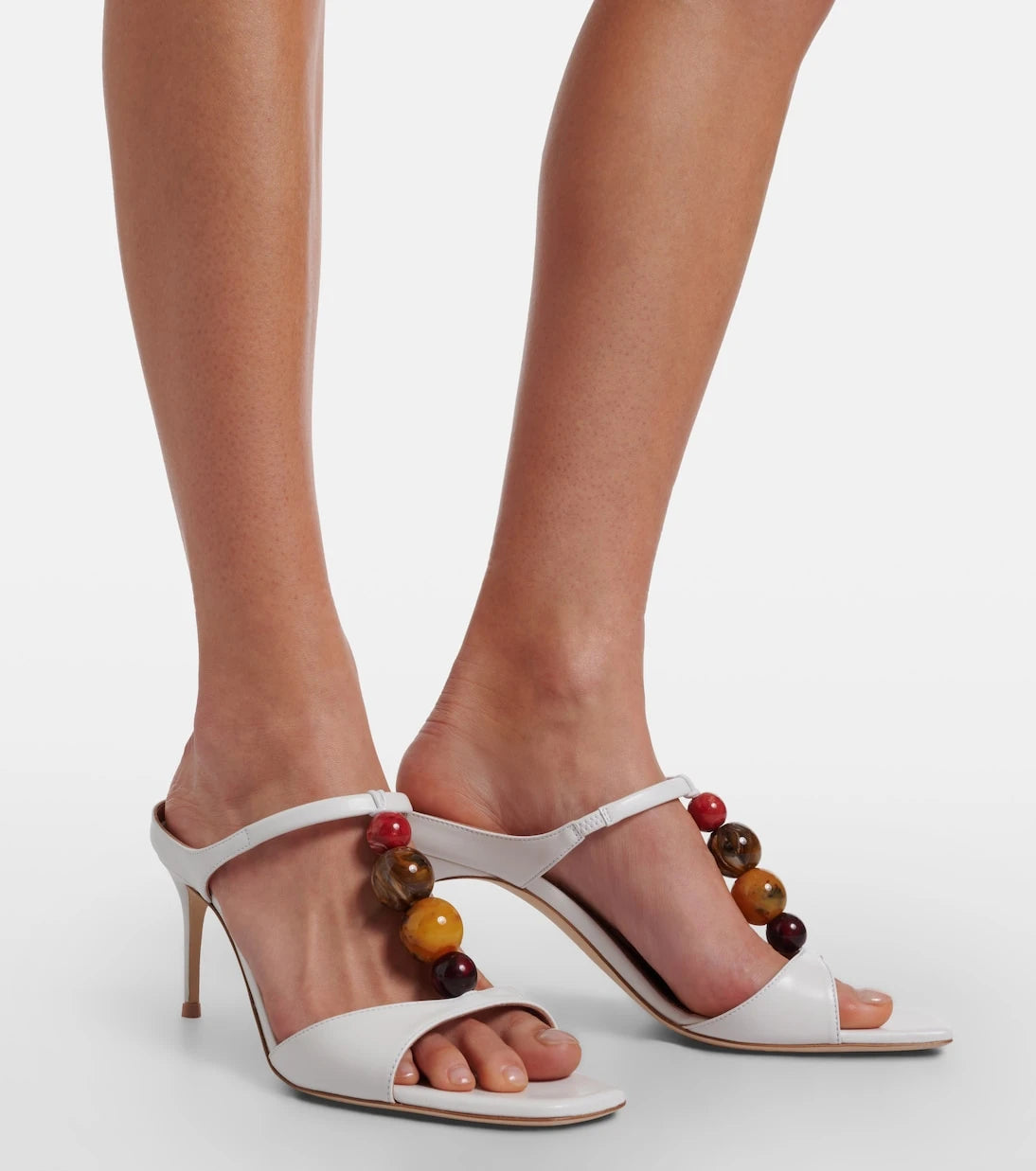 Malone Souliers - Lena embellished leather mules