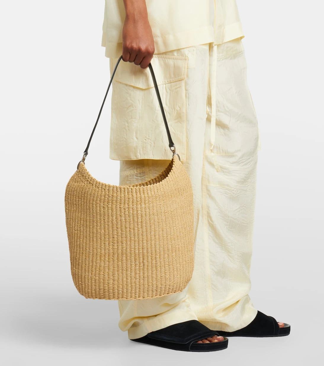 Phoebe Philo - Small Slope Sling woven shoulder bag