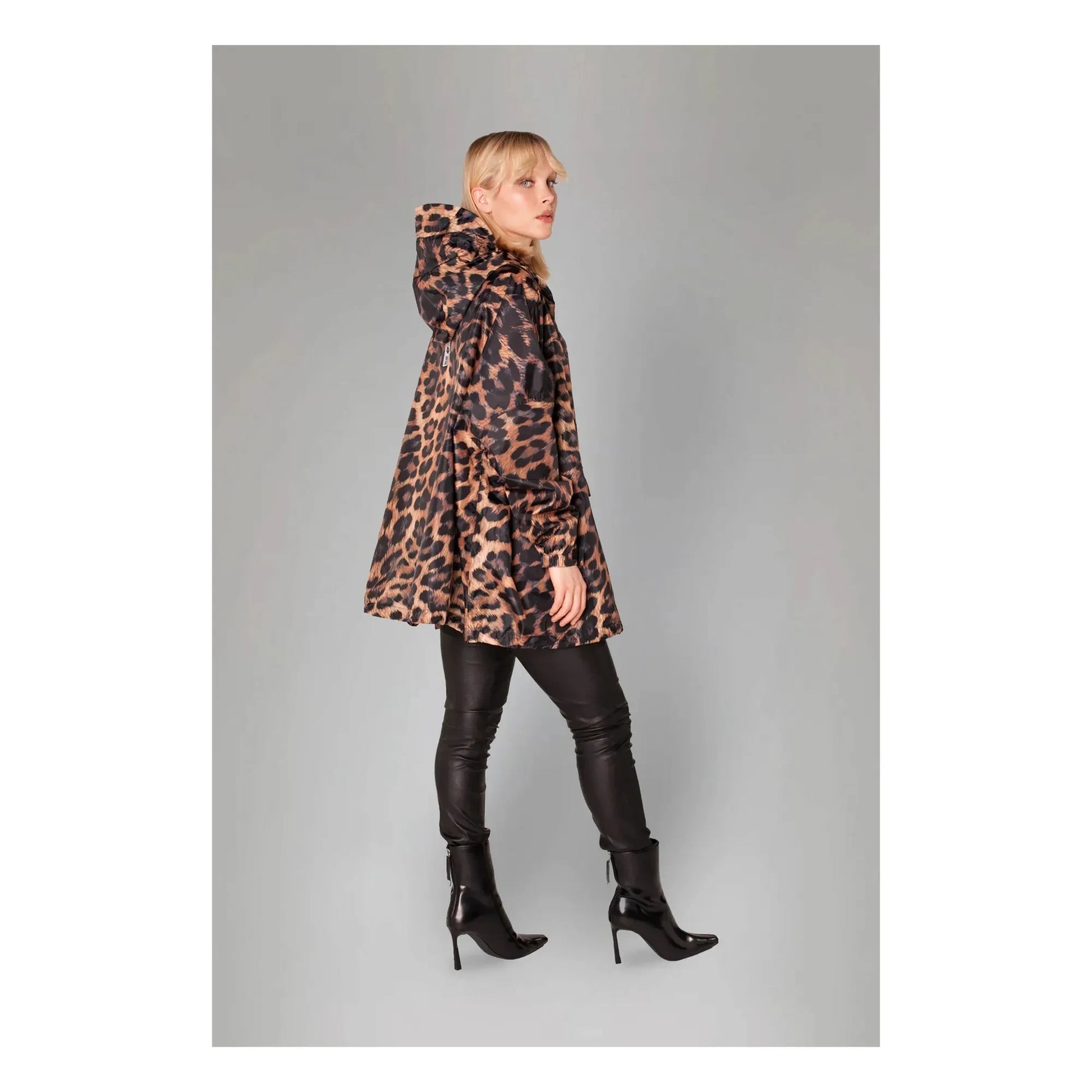 Rainkiss - Dark Leopard raincoat | Brown