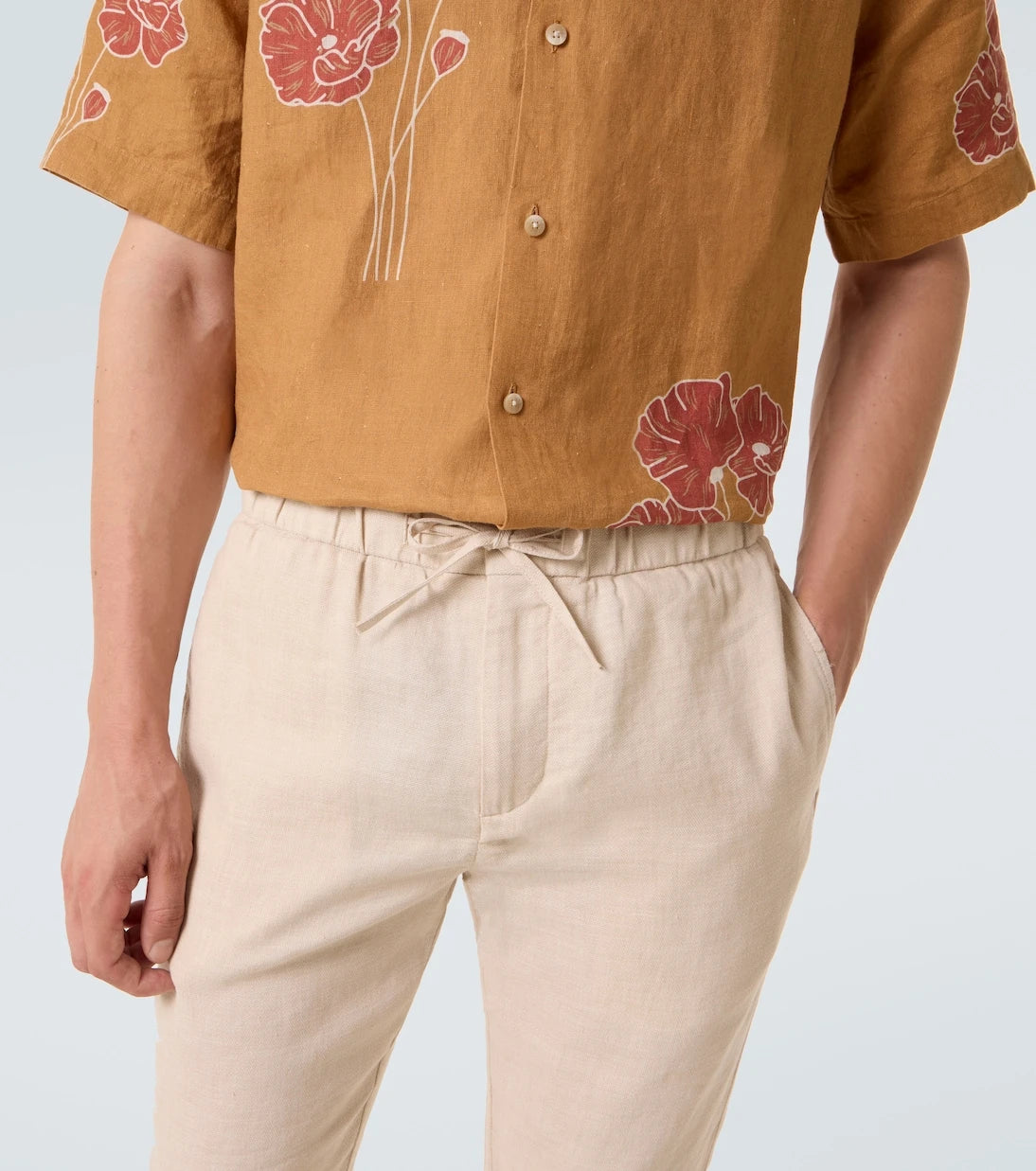 Frescobol Carioca - Oscar linen and cotton straight pants