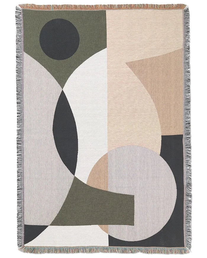 ferm LIVING Entire 120 x 170 cm Pamuklu Battaniye