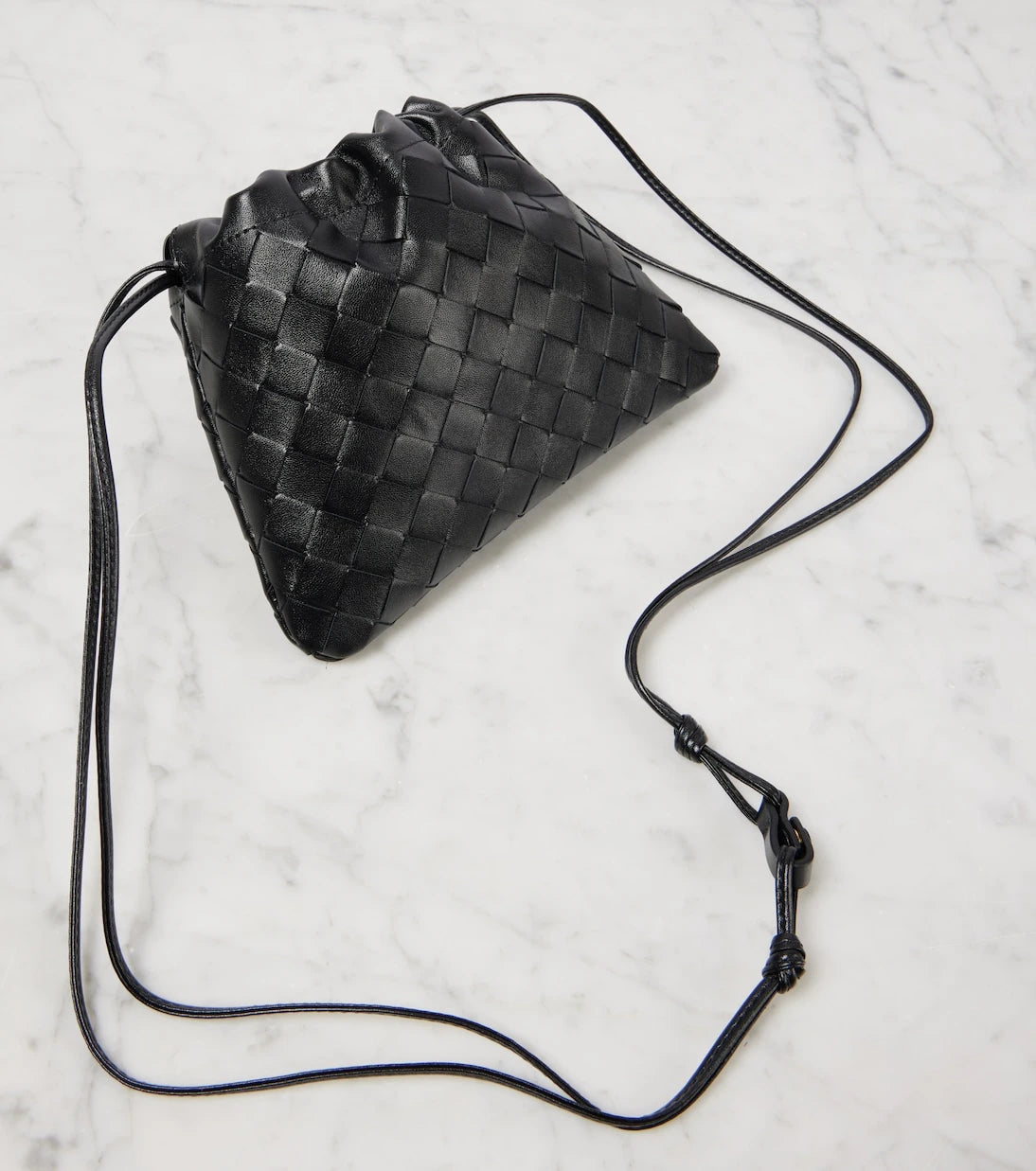 Bottega Veneta - Dustbag Küçük deri çapraz çanta