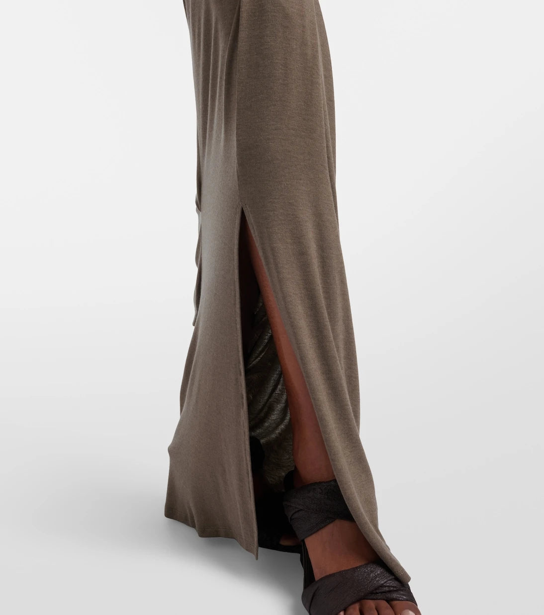 Entire Studios - Draped jersey maxi skirt