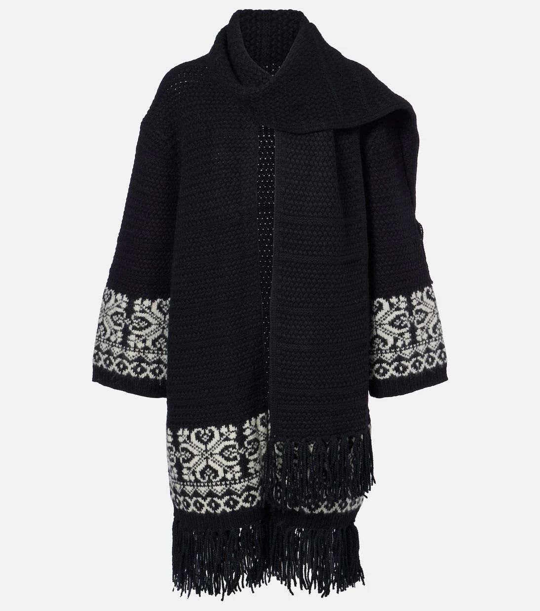 Polo Ralph Lauren - Jacquard wool-blend wrap cardigan