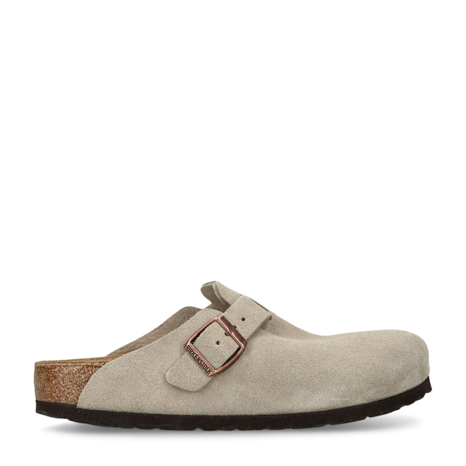 Birkenstock Brown Suede Boston Clogs