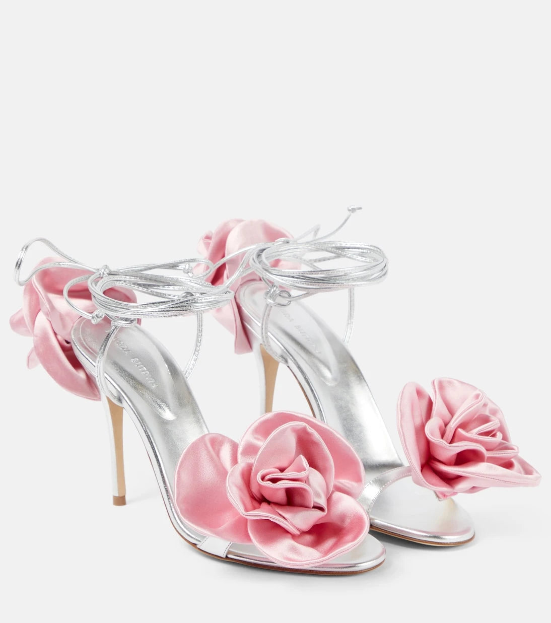 Magda Butrym - Floral-appliqué leather sandals
