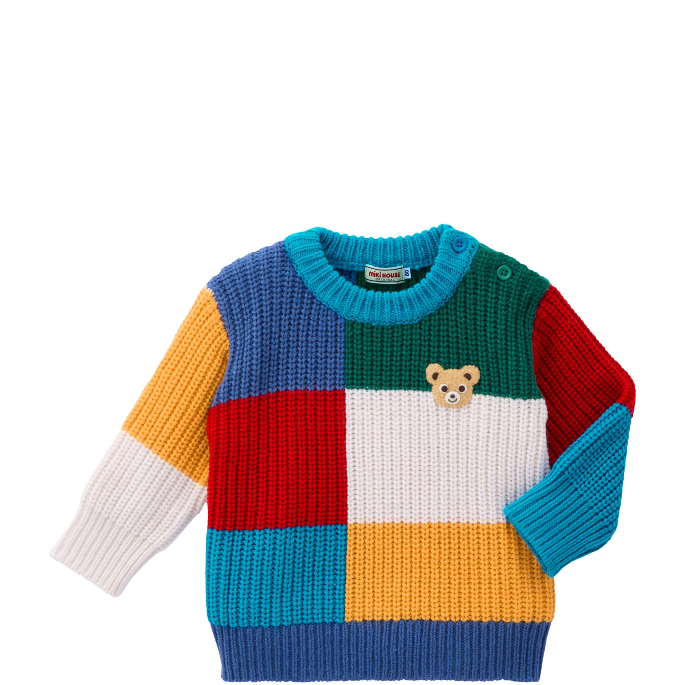 Colour-Block Teddy Sweater (2-7 Years)