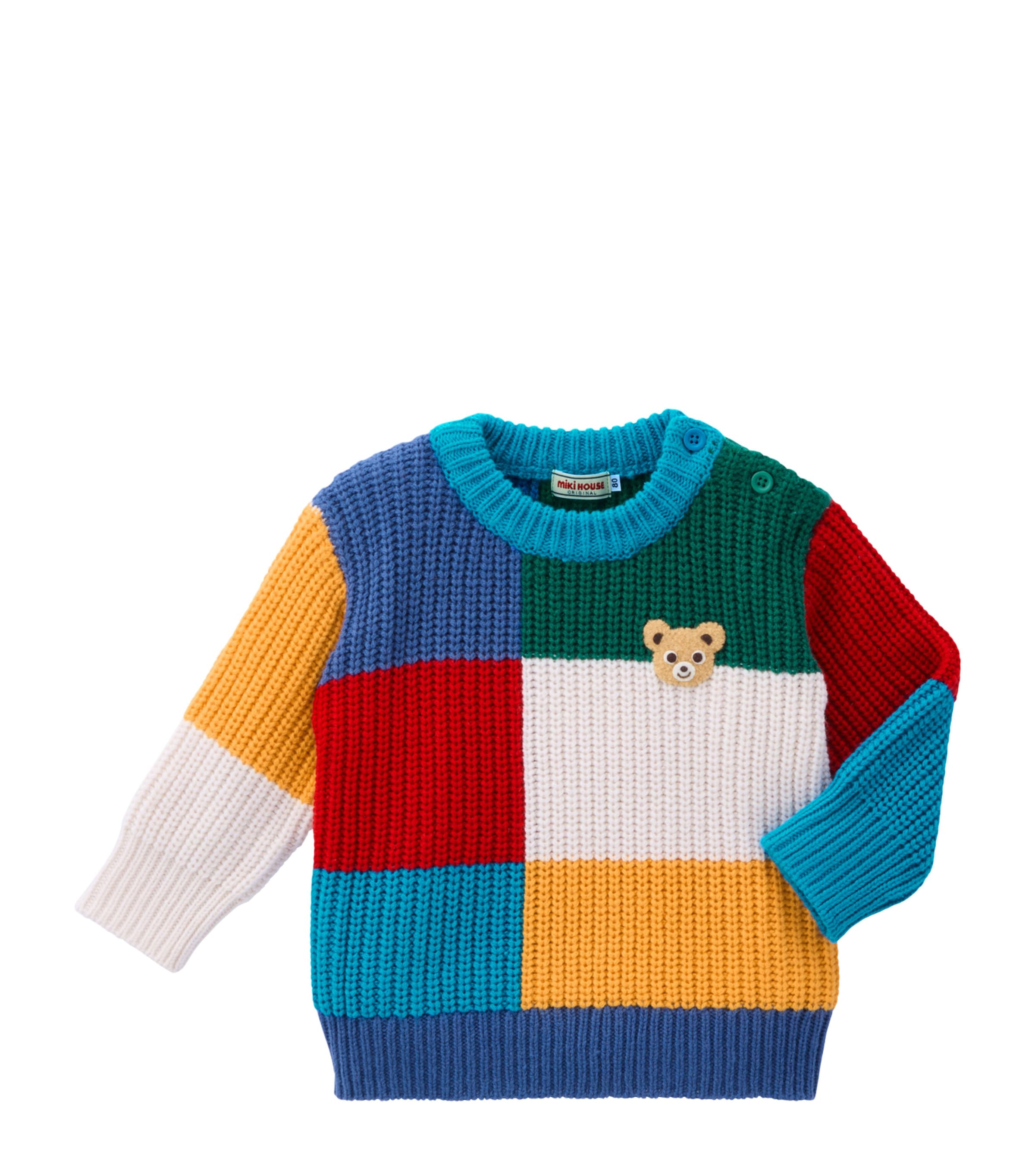 Colour-Block Teddy Sweater (2-7 Years)