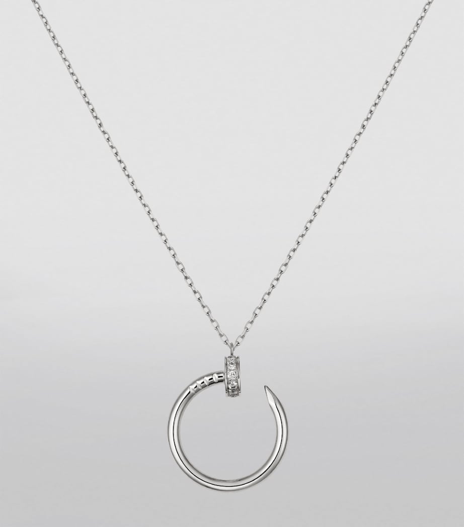 White Gold and Diamond Juste un Clou Necklace