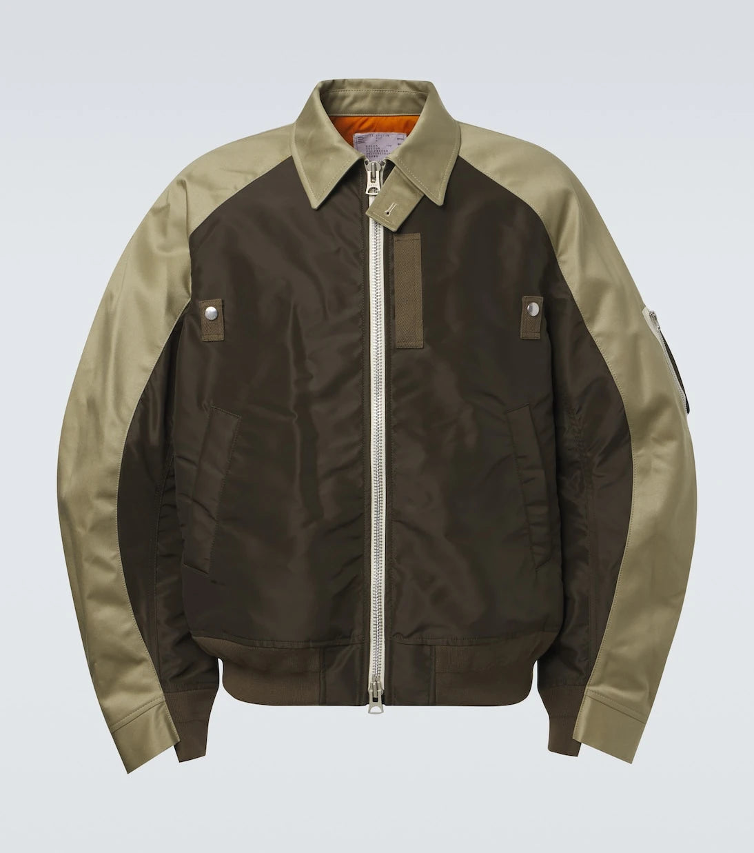 Sacai - Cotton chino and twill blouson jacket