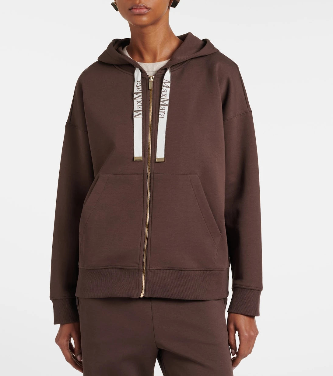'S Max Mara - Jour cotton-blend hoodie