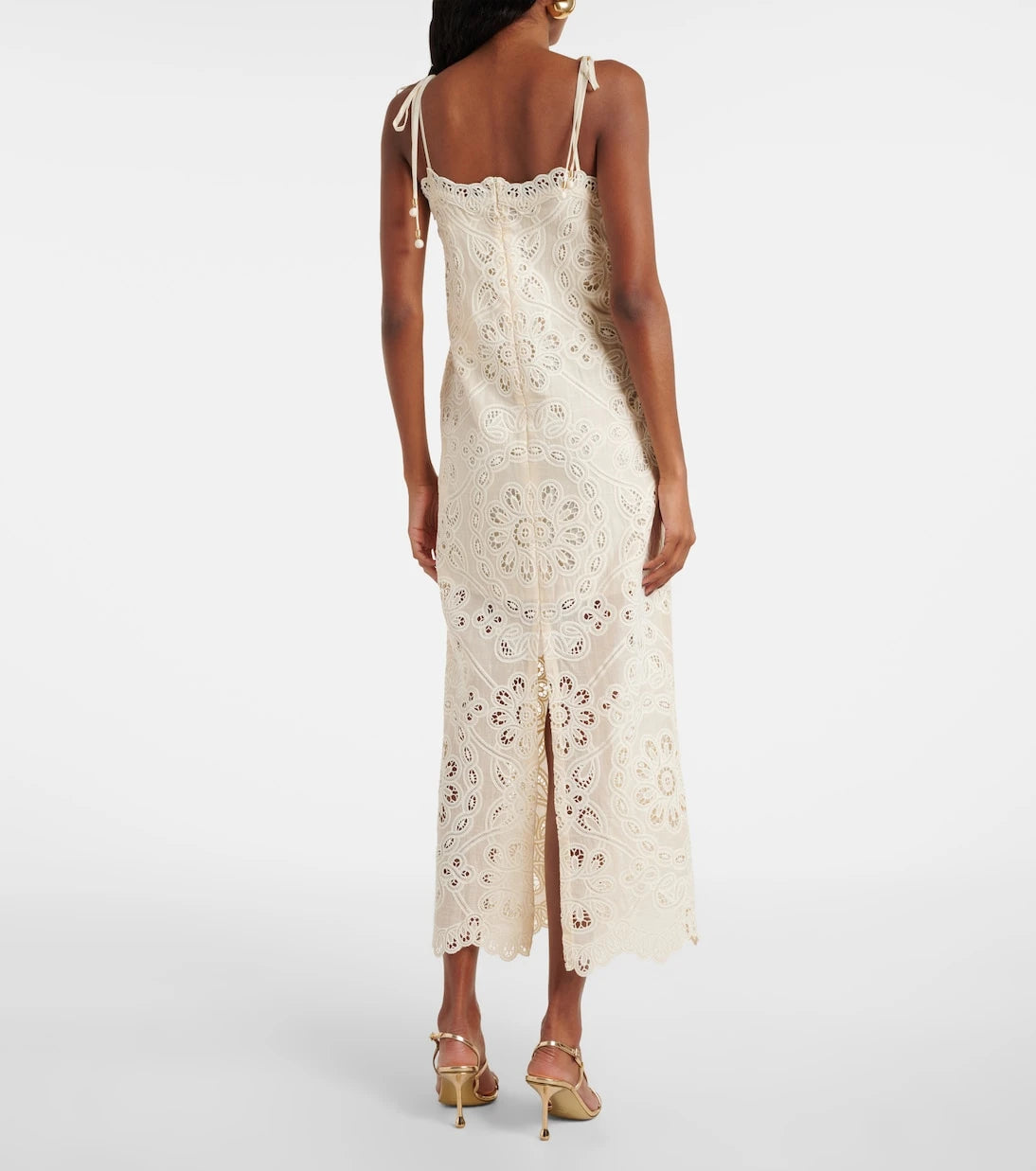 Zimmermann - Rhiannon embroidered cotton midi dress