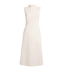 NOMADISSEM White Wool-Blend Midi Dress