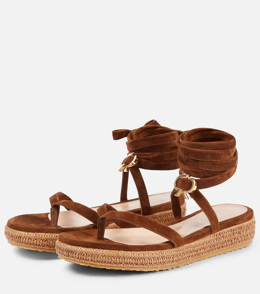 Gianvito Rossi - Suede espadrille sandals