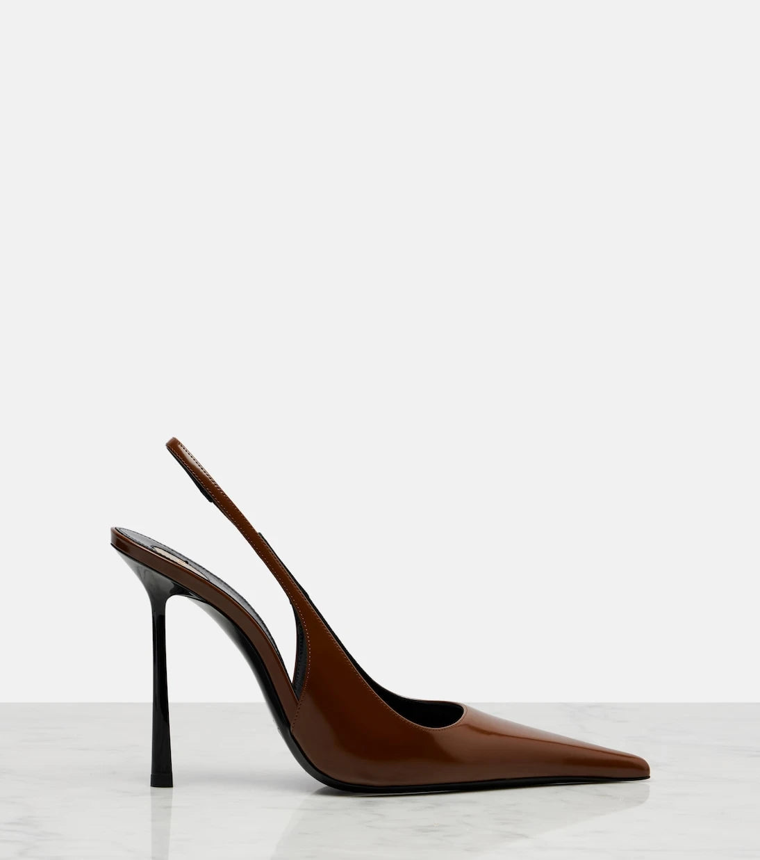 Saint Laurent - Vendome 110 leather slingback pumps