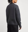 AMI Paris Black Wool Logo Sweater