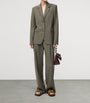LOEWE Green Logo-Detail Tailored Trousers