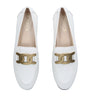 White Leather Loafers