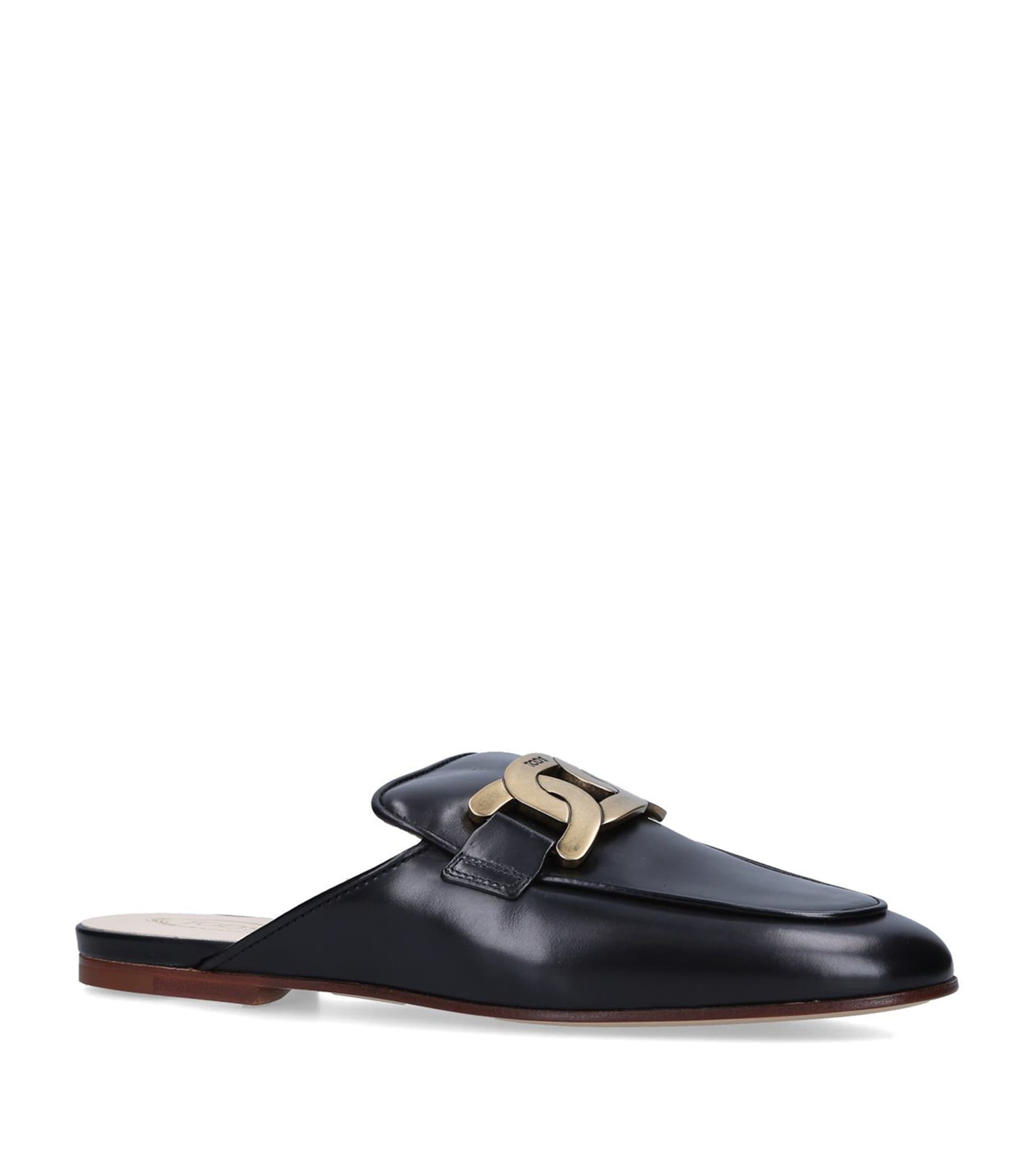 Tod's Black Leather Slippers