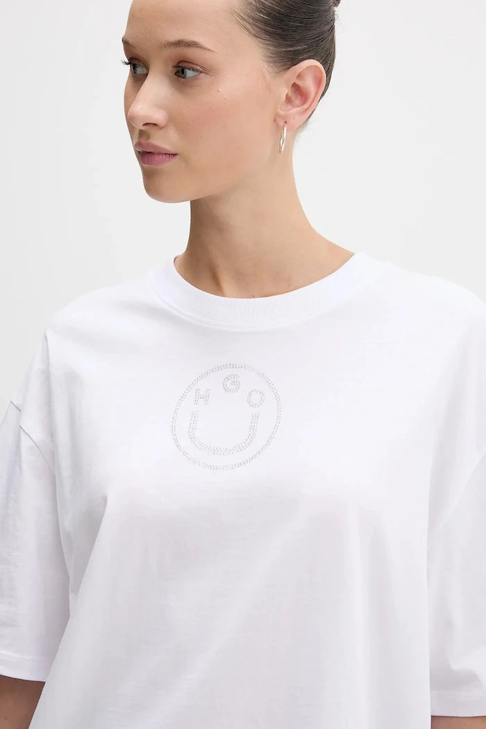 Памучна тениска Hugo Blue Oversized _Tee_B_9