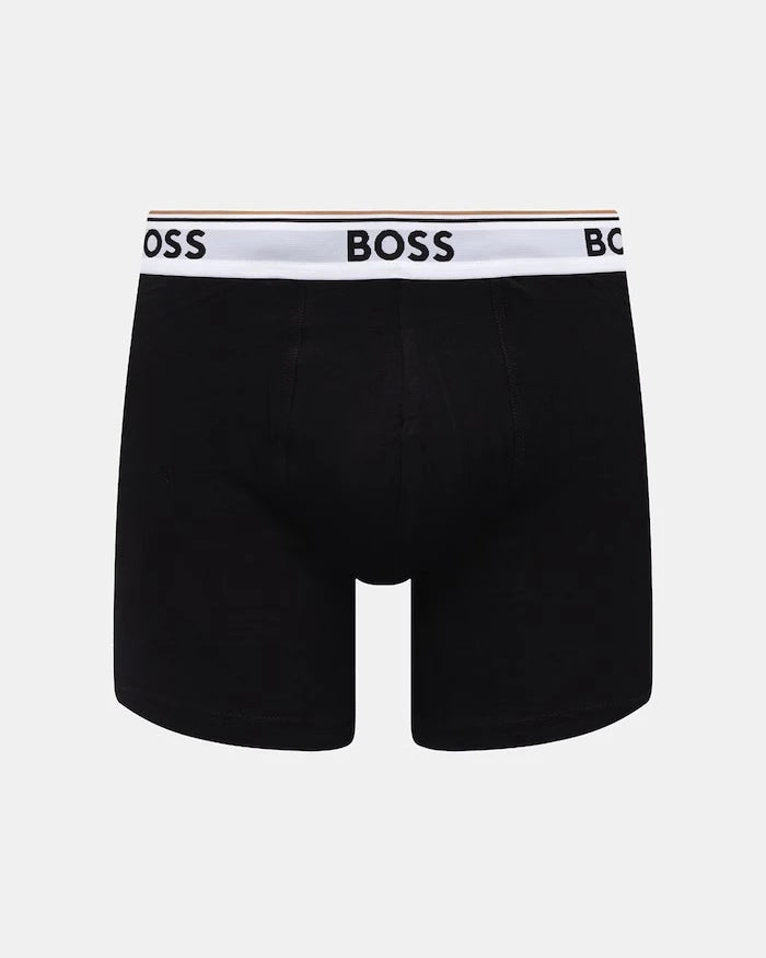 BOSS боксерки мъжки с памук BoxerBr 3P Power Des комплект от 3 броя